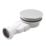 Flomasta  Space Saving Shower Waste White 90mm