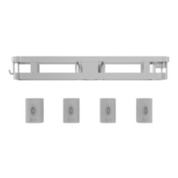 Swirl  Universal Shelf With Shower Head Holder Chrome 286mm