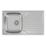 Carysil EA05 1 Bowl Stainless Steel Inset Kitchen Sink  860mm x 500mm