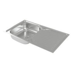 Carysil EA05 1 Bowl Stainless Steel Inset Kitchen Sink  860mm x 500mm