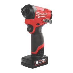 Milwaukee M12FID2-602X 12V 2 x 6.0Ah Li-Ion RedLithium Brushless Cordless Impact Driver