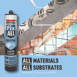 Soudal Fix All Sealant & Adhesive Crystal 290ml