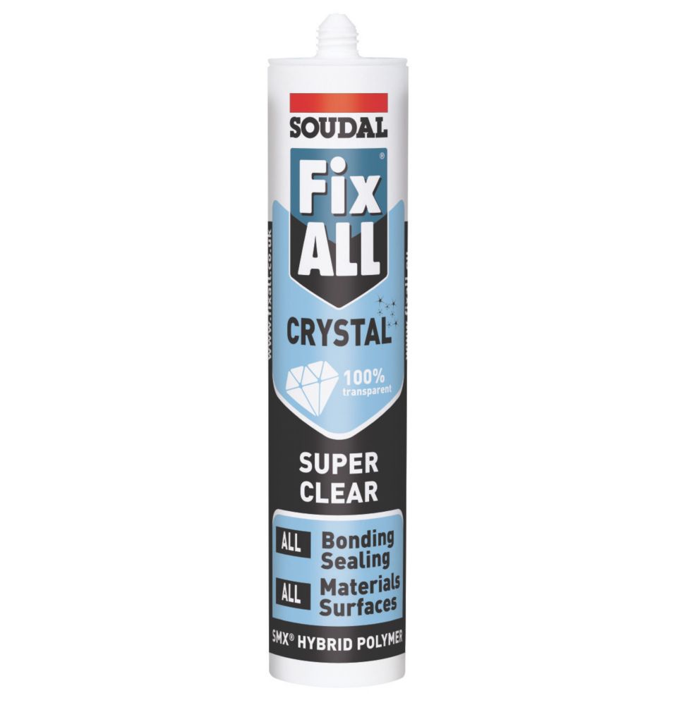 Soudal Fix All Sealant & Adhesive Crystal 290ml Screwfix