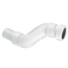 McAlpine Flexcon5 Flexible Waste Pipe Fitting White 32mm x 165-210mm