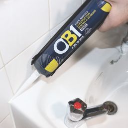 OB1  Multi-Surface Sealant & Adhesive  White 290ml