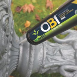OB1 Bio-Based Multi-Surface Sealant & Adhesive Grey 290ml