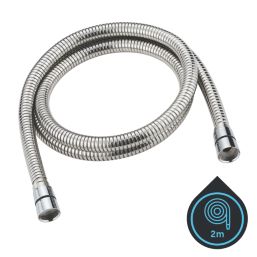 Swirl  Extendable Shower Hose Polished Stainless Steel 10mm x 1.64 -2m