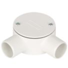 Deta TTE 2 Way 25mm Angle Box White