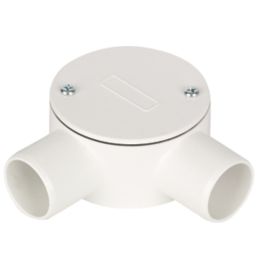 Deta TTE 2 Way 25mm Angle Box White