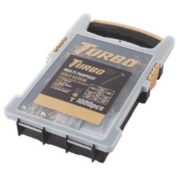 Turbo TX  TX Double-Countersunk Multi-Purpose Screw Grab Pack 1000 Pieces