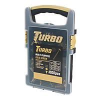 Turbo TX  TX Countersunk Multi-Purpose Screw Grab Pack 1000 Pieces