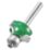 Trend C076X1/4TC 1/4" Rounding-Over Bearing-Guided Router Cutter 25.4mm x 12.7mm