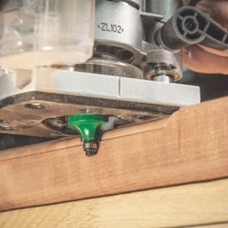 Trend C076X1/4TC 1/4" Rounding-Over Bearing-Guided Router Cutter 25.4mm x 12.7mm
