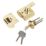 Smith & Locke   Traditional Night Latch Electro Brass 40mm Backset