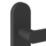 Cooke & Lewis Maugan WC Lever on Backplate Door Handles Pair Matt Black