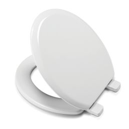 Croydex Abberton  Toilet Seat Moulded Wood White