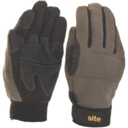 Site  Full-Hand Performance Gloves Grey/Black Large
