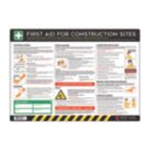 Essentials "First Aid Construction Sites" PVC Safety Poster 420mm x 594mm