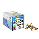 Optimaxx  PZ Countersunk  Wood Screws 6mm x 100mm 100 Pack