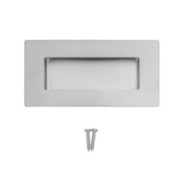 Eurospec Rectangular Flush Pull Handle 102mm Satin Stainless Steel