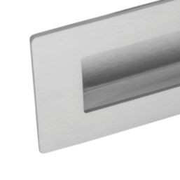 Eurospec Rectangular Flush Pull Handle 102mm Satin Stainless Steel