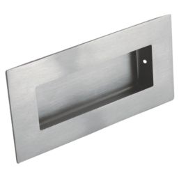 Eurospec Rectangular Flush Pull Handle 102mm Satin Stainless Steel