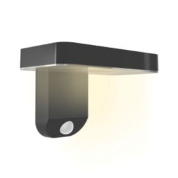 Calex  Outdoor LED Smart Solar Wall Light With PIR Sensor Black 250lm