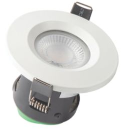 4lite  Fixed  Fire Rated LED CCT Downlight Matt White 7W 640-730lm