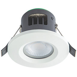 4lite  Fixed  Fire Rated LED CCT Downlight Matt White 7W 601 - 800lm