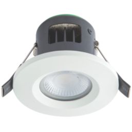 4lite  Fixed  Fire Rated LED CCT Downlight Matt White 7W 640-730lm