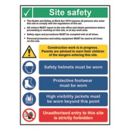 Site Safety Sign 800mm x 600mm