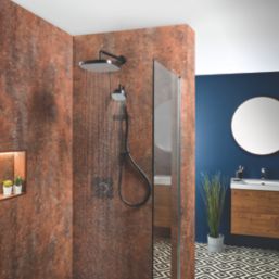 Mira Evoco Rear-Fed Concealed Matt Black Thermostatic Built-In Mixer Shower