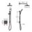 Mira Evoco Rear-Fed Concealed Matt Black Thermostatic Built-In Mixer Shower