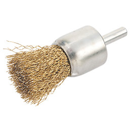 Straight Shank Crimped Wire Pencil Brush 25mm
