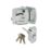 ERA 1830-37-1  Double Locking Night Latch Polished Chrome 40mm Backset