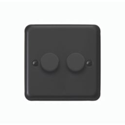MK Contoura 2-Gang 2-Way  Dimmer Switch  Black