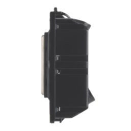 Contactum  20AX Grid SP Key Switch Brushed Steel  with Black Inserts