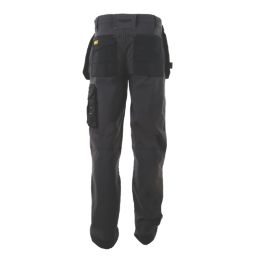 DEWALT Memphis Work Trousers Grey/Black 34" W 29" L