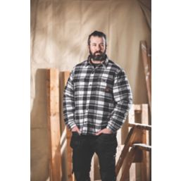 Scruffs  Padded Checked Shirt Black/White/Grey X Large 46" Chest