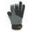 Site SWG312 3 Finger Performance Gloves Grey / Black / Gold Large
