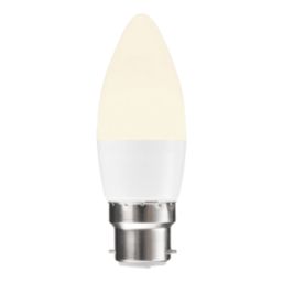 Essentials  B22 Candle LED Light Bulb  470lm 4.2W 4 Pack