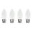 Essentials  B22 Candle LED Light Bulb  470lm 4.2W 4 Pack