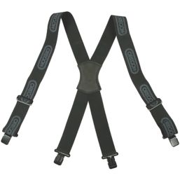 Oregon  Logger Trouser Braces Black Metal Clip Attachment