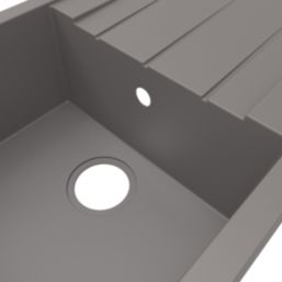 Swirl Erzen 1 Bowl  Grey Composite Sink 800mm x 500mm