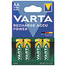 Varta Ready2Use Rechargeable AA Batteries 4 Pack
