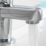 Aqualisa Central Chrome 123mm Deck Mounted Lever 2 Tap Holes Bath Pillar Tap