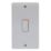 Crabtree Instinct 50A 2-Gang DP Control Switch White with LED