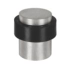 Eclipse Round Linear Floor Door Stop 30 x 40mm Satin Stainless Steel