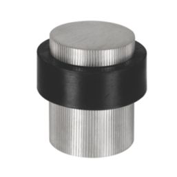 Eclipse Round Linear Floor Door Stop 30 x 40mm Satin Stainless Steel