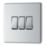 LAP  20A 16AX 3-Gang 2-Way Light Switch  Polished Chrome